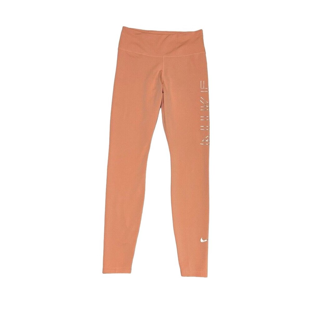 Nike Dri-Fit Women's S Pink Athletic Leggings w/ Side Logo CZ3908-606